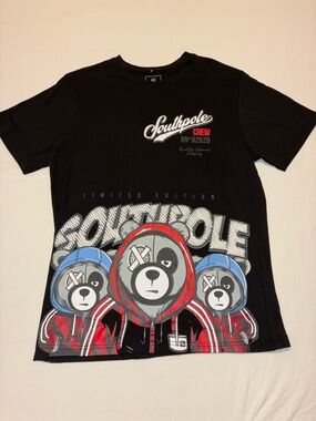 Southpole Black Graphic Tee